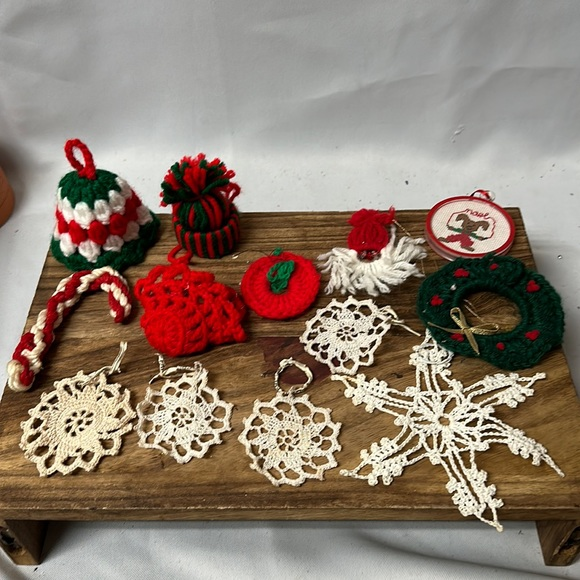 Set of (13) unique vintage hand made Christmas ornaments‎ one of a kind - Picture 1 of 9